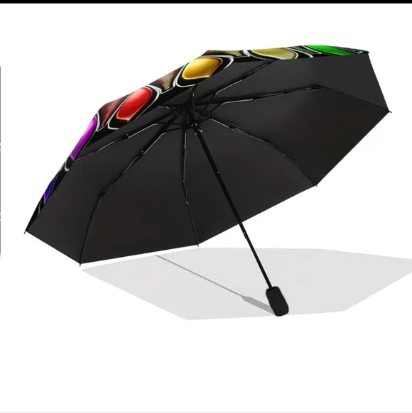 ποΈ π³οΈβπβοΈKALEIDOSCOPE OF COLOUR BURST COMPACT UMBRELLA βοΈπ³οΈβπ - Picture 5 of 7